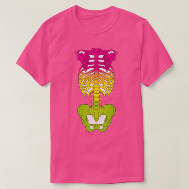 Neon ombr-upploppsmönster t shirt (Design framsida)
