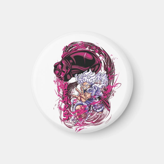 Neon One Piece Magnet (Framsidan)
