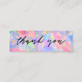 Neon opal bakgrund mini-affärskort mini visitkort