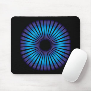 Neon optisk Illusion på svart Musmatta