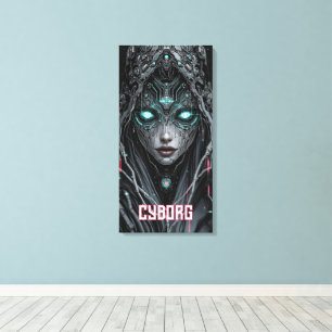 Neon Oracle Cyborg Canvastryck