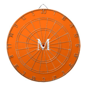 Neon Orange - ditt fet monogram Darttavla