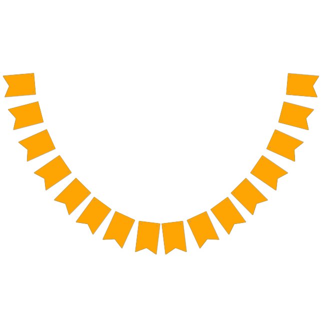 Neon Orange Enfärgad | Klassisk Vimplar (Alla)