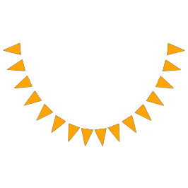 Neon Orange Enfärgad | Klassisk Vimplar