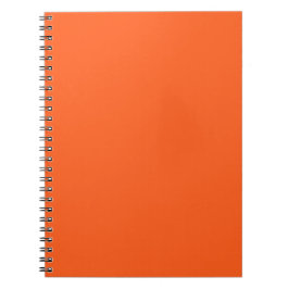 Neon Orange Enfärgad Minimalistisk Anteckningsbok