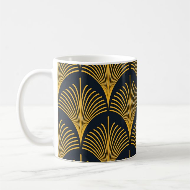 Neon Orange Peacock  Tapet. Kaffemugg (Vänster)