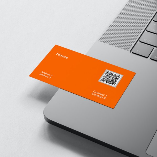 neon orange - QR-kod Visitkort (Skapare uppladdad)