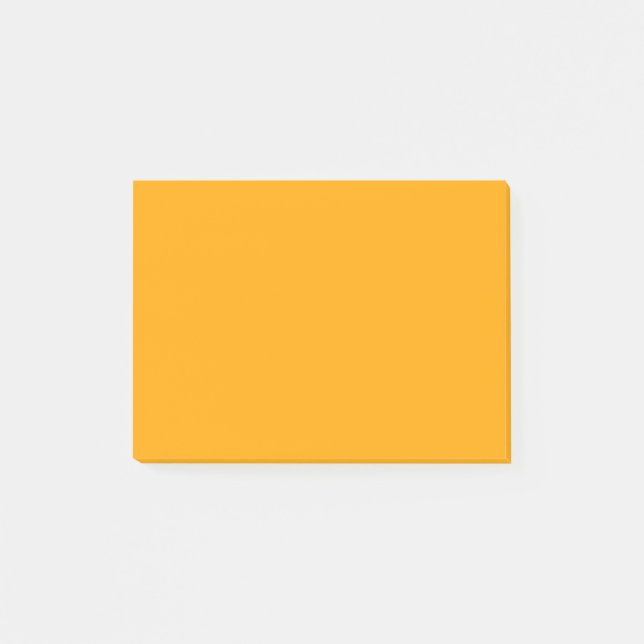 Neon Orange Solid Färg | Klassisk Post-it Block (Framsida)