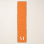 neon orange solid färg - lägg till monogram sjal<br><div class="desc">Nybörjare orange med solid bakgrund i färg (ff6600) - lägg till monogram - öga-fånga scarf från almas design</div>