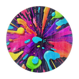 Neon Paint Burst Art