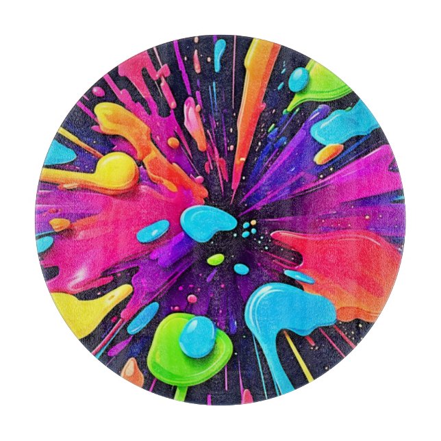 Neon Paint Burst Art (Framsidan)
