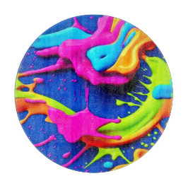 Neon Paint Drift Art