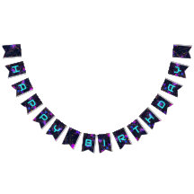 Neon Paint Splatter Grattis på födelsedagen