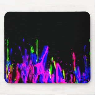 Neon Paint Stänk Colorful. Sätt er egen särprägel Musmatta