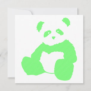 neon panda inbjudningar
