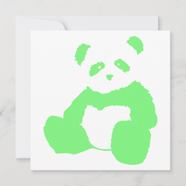 neon panda inbjudningar (Framsida)