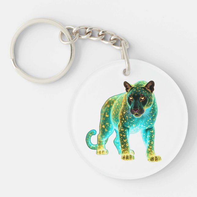 Neon Panther: Cosmic Glow Wildlife Art (Framsidan)