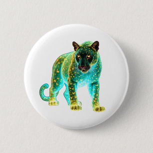 Neon Panther: Cosmic Glow Wildlife Art Knapp