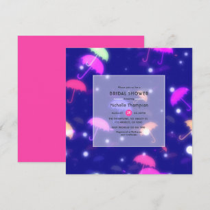 Neon parapllas Möhippa Inbjudningar