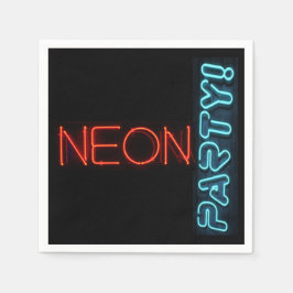 Neon Party Cocktail Napkin Pappersservett
