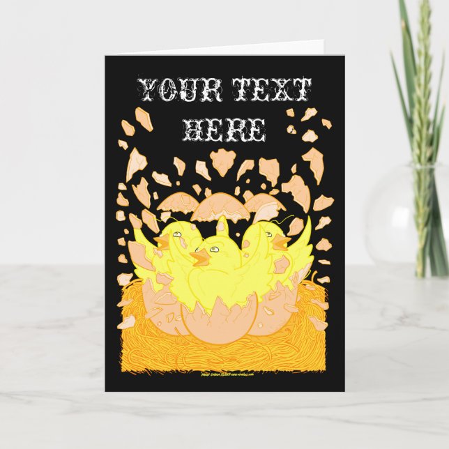 Neon Påsk-kort 1 Helgkort (Framsida)