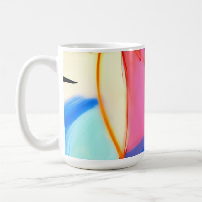 Neon Pastell Flöde   Kaffemugg (Vänster)