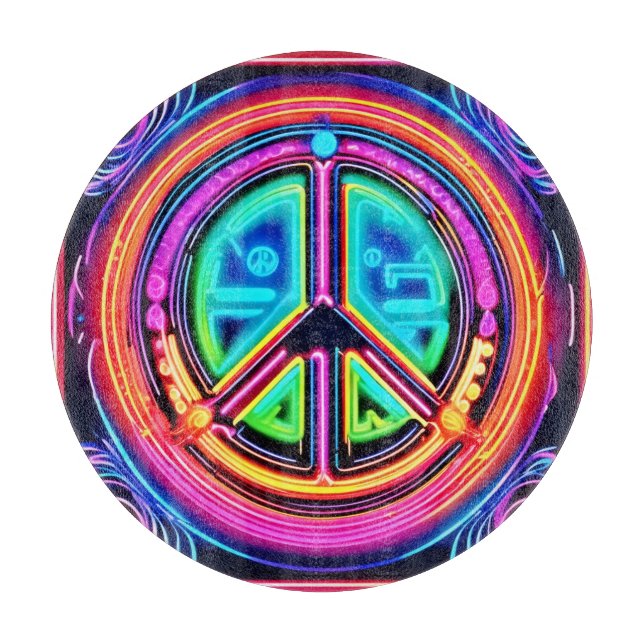 Neon Peace Mandala (Framsidan)
