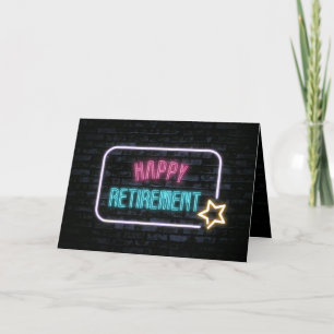 Neon Pension-markeringsram på brickkort Kort