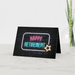 Neon Pension Marquee on Brick Kort