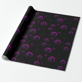 Neon Pentacles Witchy Wrappy Papper Presentpapper