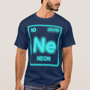 Neon Periodic Bord Inslag Pun Chemistry Nerd 1 T Shirt