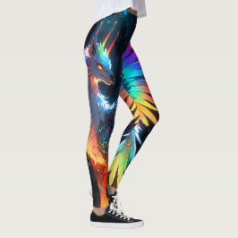 Neon Phoenix Bird Leggings