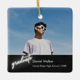 Neon Photo Studenten Julgransprydnad Keramik