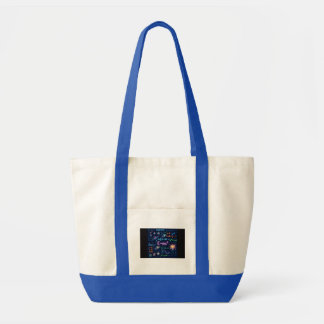 Neon Physics Math Equations Tote Bag | Science STE Tygkasse