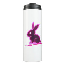 Neon Pink Cruelty-Free Bunny Editable Text