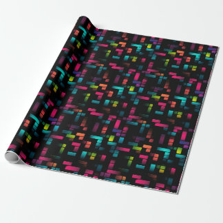 Neon Pixel Brick Presentpapper