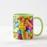 Neon Plastic Byggnad Blocks