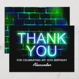 Neon-platta Tack Kort