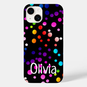 Neon Polka dots med Namn