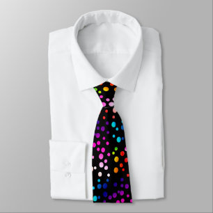 Neon Polka dots på Black Slips