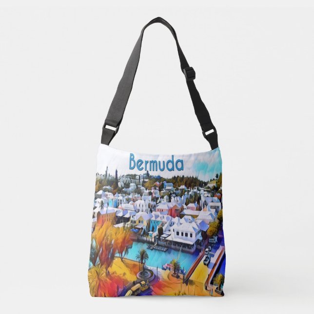 Neon Pop Art 4544 Bermuda tote bag Axelväska (Framsida)