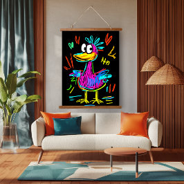 Neon Pop Art Anka: Vibrant och lekande