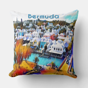 Neon Pop Art Bermuda dekorativ kudde