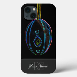 Neon-Pop-Art Glad påsk Egg med Monogram!