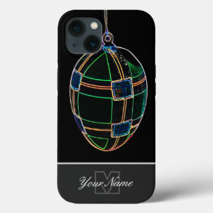 Neon-Pop-Art Glad påsk Egg med Monogram! Fodral-