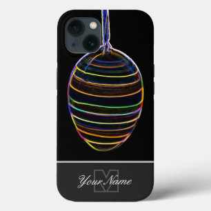 Neon-Pop-Art Glad påsk Egg med Monogram! Fodral-