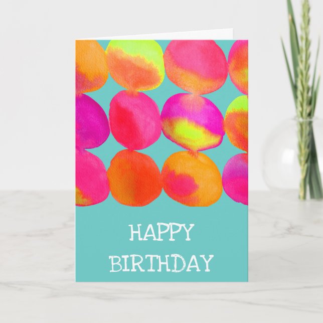 Neon Pop art Kort (Framsida)