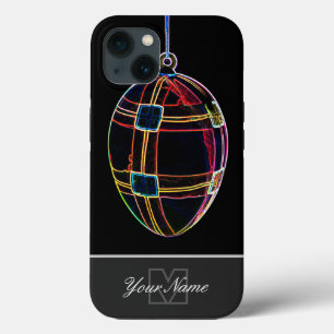 Neon-Pop-Art Påskägg med Monogram! Fodral-