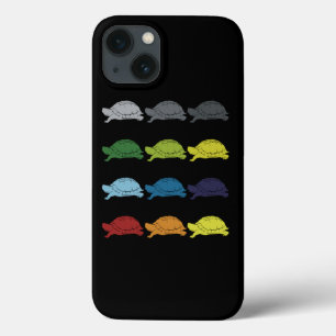 Neon Pop Art Retro Turtle Animal Gift Idea