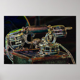 Neon-Pop-Art-vintage, Poster telefonnummer